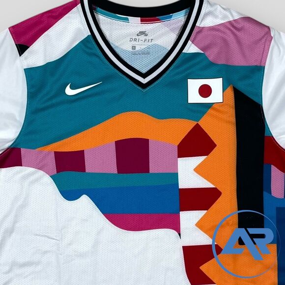 Nike SB x Parra Japan Federation Kit Jersey Olympics Men's Size CU0011-100 White - Picture 3 of 7